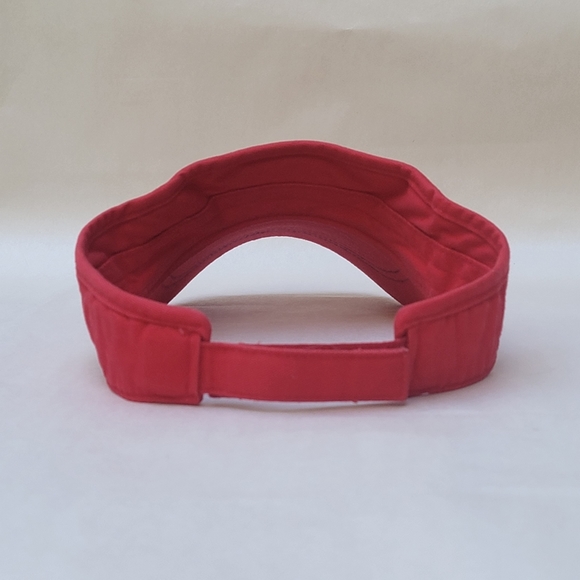 Tommy Hillfiger Jeans 2002 Red Visor Embroidered Spellout & Box Logo Size OS - Picture 5 of 11